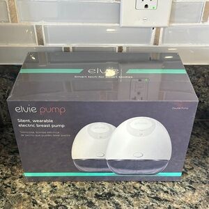 Elvi White and Gray Wearable Electric Breast Pump
